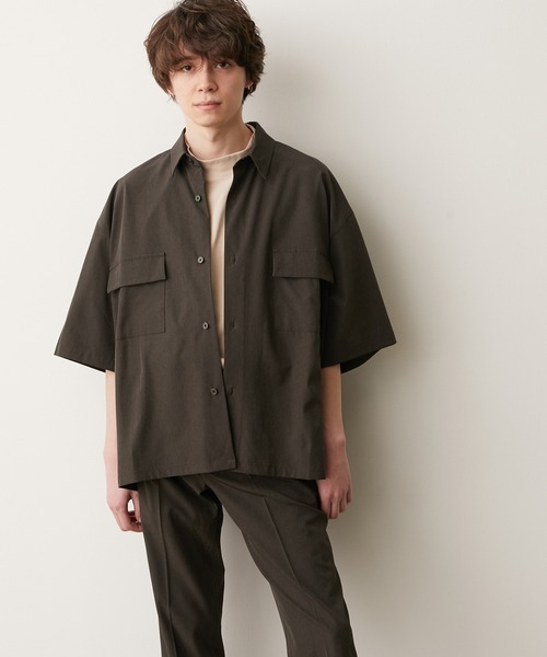 JUNRED（ジュンレッド）の「エアドライモンスタービッグシャツ（シャツ/ブラウス・メンズ・ライトグレー/チャコールグレー/ブラック/ブラウン・S/L/M）」の11枚目の写真