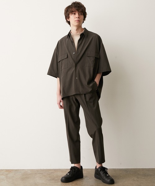 JUNRED（ジュンレッド）の「エアドライモンスタービッグシャツ（シャツ/ブラウス・メンズ・ライトグレー/チャコールグレー/ブラック/ブラウン・S/L/M）」の22枚目の写真