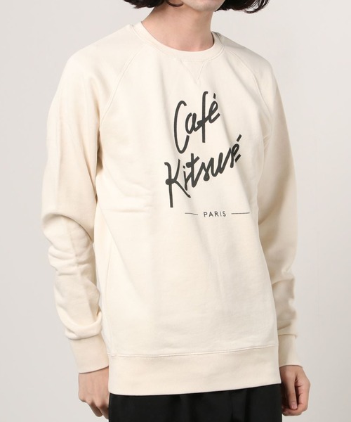 Maison Kitsune（メゾンキツネ）の「CAFE KITSUNE SWEAT（スウェット・メンズ・ホワイト系その他/ブラック・XS/M/L）」の4枚目の写真