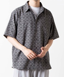 WEGO | WEGO/ダークダマスクビッグシルエットシャツ(シャツ/ブラウス)