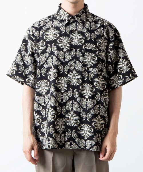 WEGO（ウィゴー）の「WEGO/ダークダマスクビッグシルエットシャツ（シャツ/ブラウス・メンズ・その他1/その他2・MEDIUM/LARGE）」の14枚目の写真