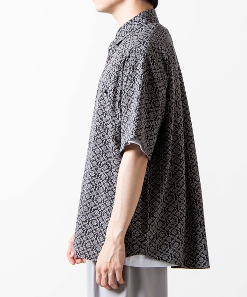 WEGO（ウィゴー）の「WEGO/ダークダマスクビッグシルエットシャツ（シャツ/ブラウス・メンズ・その他1/その他2・MEDIUM/LARGE）」の9枚目の写真