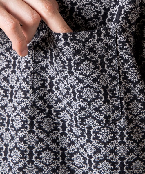 WEGO（ウィゴー）の「WEGO/ダークダマスクビッグシルエットシャツ（シャツ/ブラウス・メンズ・その他1/その他2・MEDIUM/LARGE）」の5枚目の写真