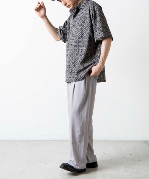 WEGO（ウィゴー）の「WEGO/ダークダマスクビッグシルエットシャツ（シャツ/ブラウス・メンズ・その他1/その他2・MEDIUM/LARGE）」の12枚目の写真