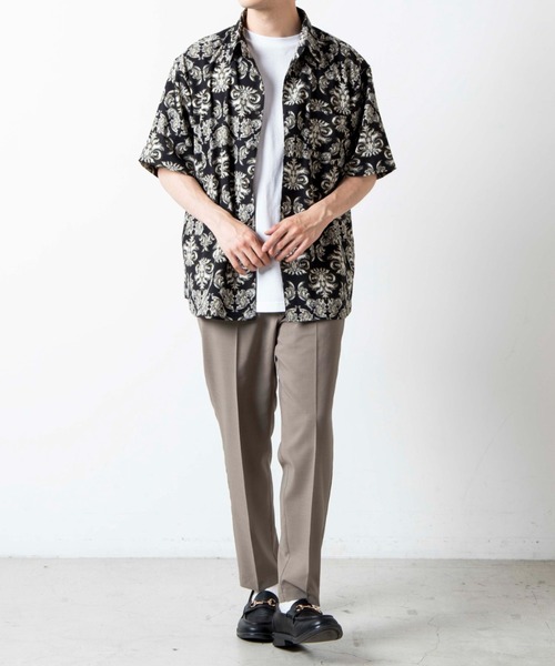 WEGO（ウィゴー）の「WEGO/ダークダマスクビッグシルエットシャツ（シャツ/ブラウス・メンズ・その他1/その他2・MEDIUM/LARGE）」の16枚目の写真