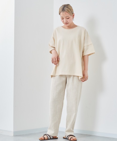cepo(セポ)の「アステックス製品染め ビッグTee(Tシャツ/カットソー・レディース・チャコールグレー/グレー/オフホワイト/ピンク・M)」の17枚目の写真