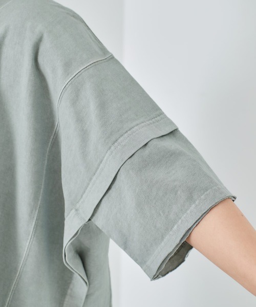 cepo(セポ)の「アステックス製品染め ビッグTee(Tシャツ/カットソー・レディース・チャコールグレー/グレー/オフホワイト/ピンク・M)」の11枚目の写真