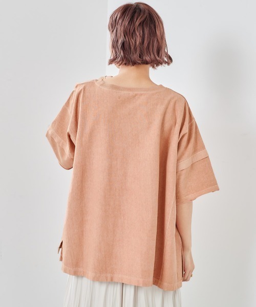 cepo(セポ)の「アステックス製品染め ビッグTee(Tシャツ/カットソー・レディース・チャコールグレー/グレー/オフホワイト/ピンク・M)」の20枚目の写真