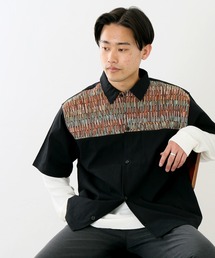 JOURNAL STANDARD（ジャーナルスタンダード）の「ゴブラン スウィッチ 半袖シャツ（シャツ/ブラウス・メンズ）」