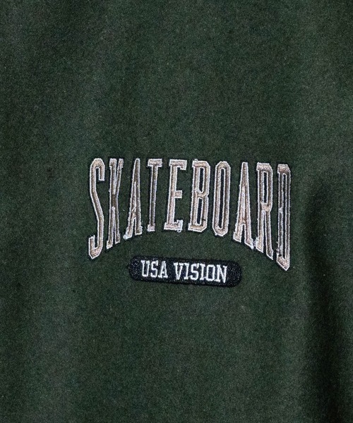 JOHN'S CLOSET（ジョンズクローゼット）の「【12】〔VISION STREET WEAR/ビジョン ストリート ウェア〕メルトンPUスタジャン（スタジャン・メンズ・ブラック/ネイビー/グリーン・MEDIUM/LARGE）」の15枚目の写真