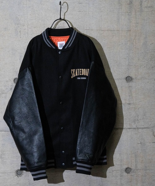 JOHN'S CLOSET（ジョンズクローゼット）の「【12】〔VISION STREET WEAR/ビジョン ストリート ウェア〕メルトンPUスタジャン（スタジャン・メンズ・ブラック/ネイビー/グリーン・MEDIUM/LARGE）」の19枚目の写真
