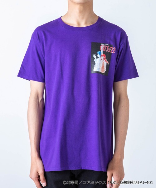 WEGO（ウィゴー）の「∴WEGO/【キャッツ・アイコラボ】バックロゴTEE（Tシャツ/カットソー・メンズ・パープル/ホワイト・MEDIUM/LARGE/X-LARGE）」の3枚目の写真