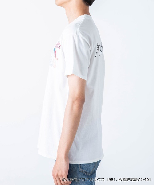WEGO（ウィゴー）の「∴WEGO/【キャッツ・アイコラボ】バックロゴTEE（Tシャツ/カットソー・メンズ・パープル/ホワイト・MEDIUM/LARGE/X-LARGE）」の6枚目の写真