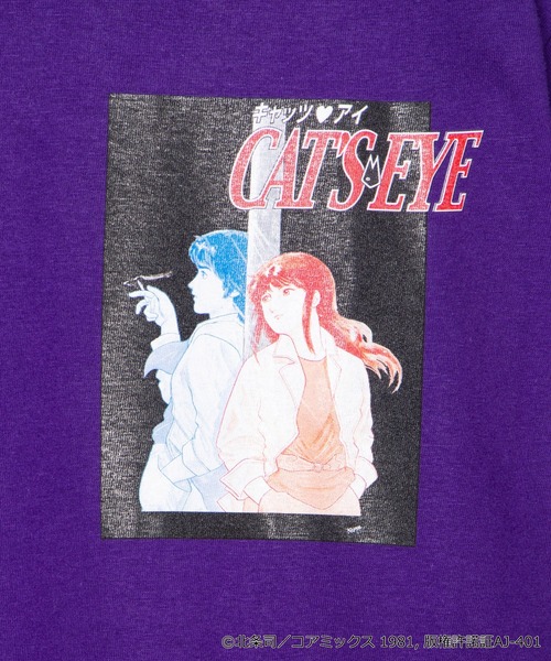 WEGO（ウィゴー）の「∴WEGO/【キャッツ・アイコラボ】バックロゴTEE（Tシャツ/カットソー・メンズ・パープル/ホワイト・MEDIUM/LARGE/X-LARGE）」の16枚目の写真