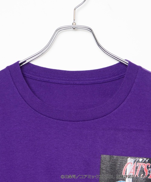 WEGO（ウィゴー）の「∴WEGO/【キャッツ・アイコラボ】バックロゴTEE（Tシャツ/カットソー・メンズ・パープル/ホワイト・MEDIUM/LARGE/X-LARGE）」の18枚目の写真