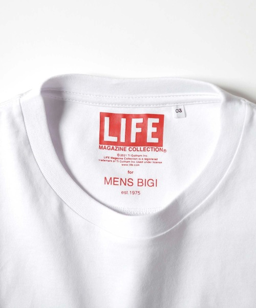 MEN'S BIGI（メンズビギ）の「[コラボアイテム]LIFE×MEN'S BIGI 【トラ】フォトTシャツ（Tシャツ/カットソー・メンズ・ホワイト・02/03）」の5枚目の写真
