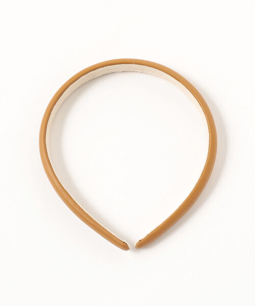 BEAMS LIGHTS（ビームスライツ）の「BEAMS LIGHTS / スリム レザー カチューシャ（カチューシャ・レディース・ブラック/オフホワイト/ブラウン系その他3・ONE SIZE）」の4枚目の写真
