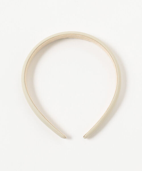 BEAMS LIGHTS（ビームスライツ）の「BEAMS LIGHTS / スリム レザー カチューシャ（カチューシャ・レディース・ブラック/オフホワイト/ブラウン系その他3・ONE SIZE）」の7枚目の写真