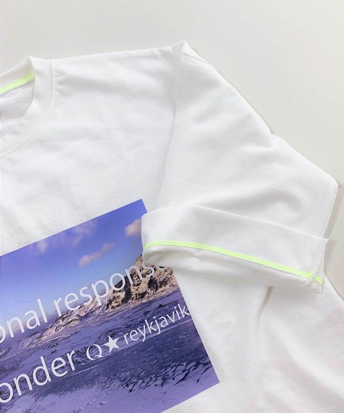 Q（キュー）の「View Tシャツ（Tシャツ/カットソー・レディース・チャコールグレー/アイボリー・MEDIUM）」の6枚目の写真