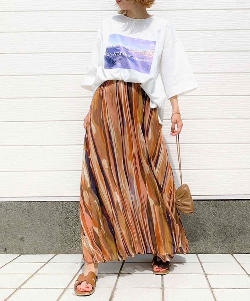 Q（キュー）の「View Tシャツ（Tシャツ/カットソー・レディース・チャコールグレー/アイボリー・MEDIUM）」の10枚目の写真