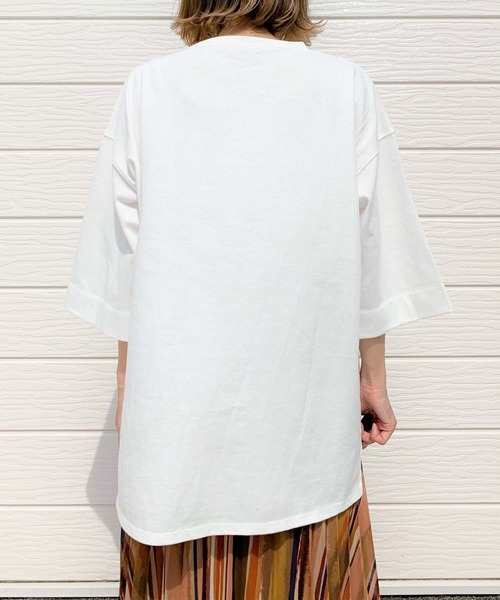 Q（キュー）の「View Tシャツ（Tシャツ/カットソー・レディース・チャコールグレー/アイボリー・MEDIUM）」の5枚目の写真