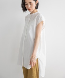 LOWRYS FARM | フロントタックチュニックノースリーブ　948452(シャツ/ブラウス)