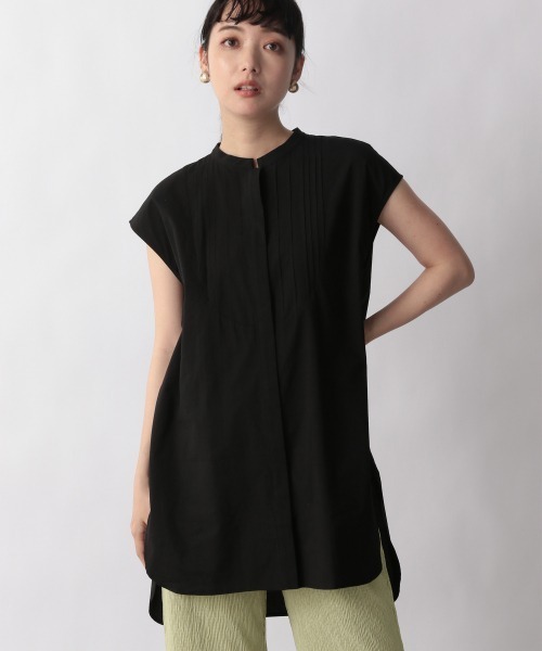 LOWRYS FARM(ローリーズファーム)の「フロントタックチュニックノースリーブ 948452(シャツ/ブラウス・レディース・ブラック/ブラウン/オフホワイト・FREE)」の22枚目の写真