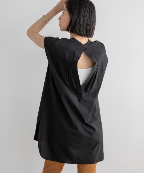 LOWRYS FARM(ローリーズファーム)の「フロントタックチュニックノースリーブ 948452(シャツ/ブラウス・レディース・ブラック/ブラウン/オフホワイト・FREE)」の17枚目の写真