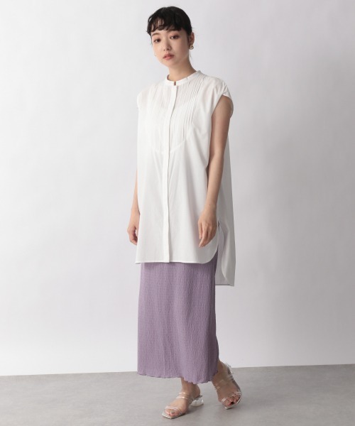 LOWRYS FARM(ローリーズファーム)の「フロントタックチュニックノースリーブ 948452(シャツ/ブラウス・レディース・ブラック/ブラウン/オフホワイト・FREE)」の18枚目の写真