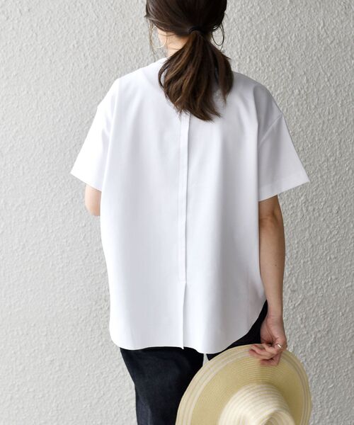 美品　トップス　ラウンドヘムカットトップス ヘムラウンドリブトップ（Tシャツ/カットソー）｜STYLEMIXER