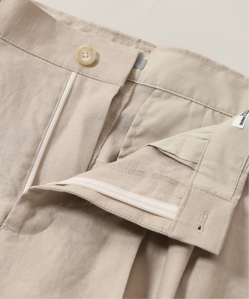 JOURNAL STANDARD relume（ジャーナルスタンダード　レリューム）の「FLANDERS LINEN/フランダースリネン テーパードタック パンツ（スラックス・メンズ・ネイビー/ホワイト×ホワイト/ベージュ系その他・SMALL/MEDIUM/LARGE）」の19枚目の写真