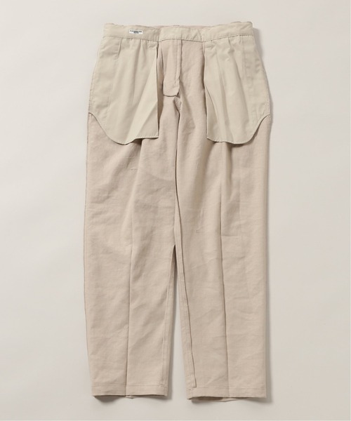 JOURNAL STANDARD relume（ジャーナルスタンダード　レリューム）の「FLANDERS LINEN/フランダースリネン テーパードタック パンツ（スラックス・メンズ・ネイビー/ホワイト×ホワイト/ベージュ系その他・SMALL/MEDIUM/LARGE）」の20枚目の写真