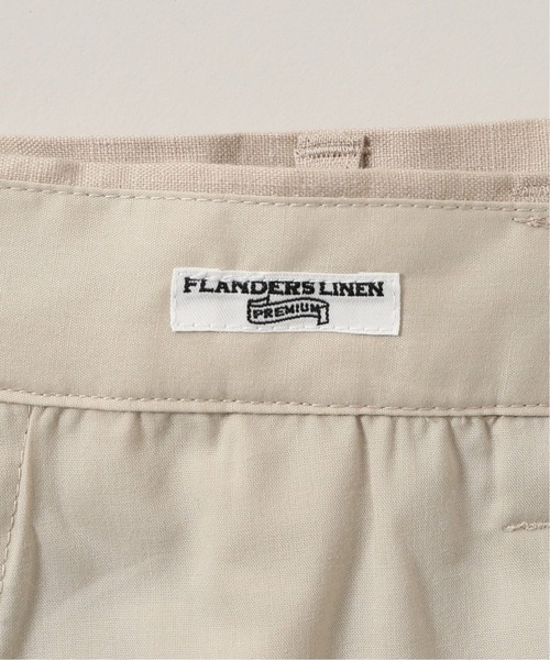 JOURNAL STANDARD relume（ジャーナルスタンダード　レリューム）の「FLANDERS LINEN/フランダースリネン テーパードタック パンツ（スラックス・メンズ・ネイビー/ホワイト×ホワイト/ベージュ系その他・SMALL/MEDIUM/LARGE）」の21枚目の写真