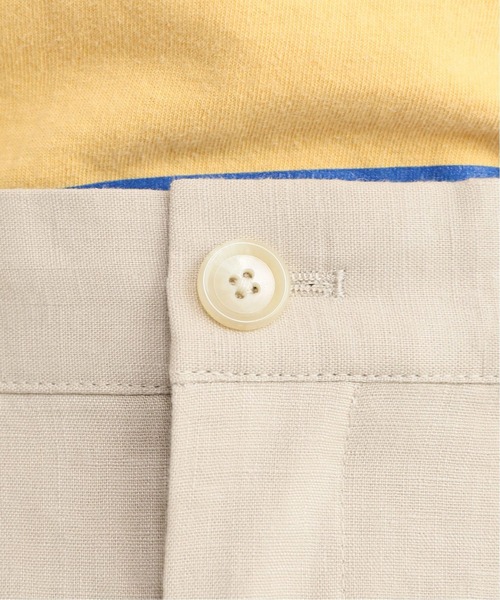 JOURNAL STANDARD relume（ジャーナルスタンダード　レリューム）の「FLANDERS LINEN/フランダースリネン テーパードタック パンツ（スラックス・メンズ・ネイビー/ホワイト×ホワイト/ベージュ系その他・SMALL/MEDIUM/LARGE）」の17枚目の写真