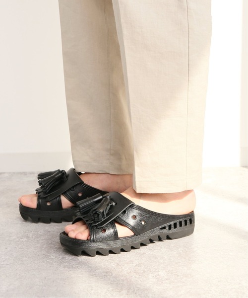 JOURNAL STANDARD relume（ジャーナルスタンダード　レリューム）の「FLANDERS LINEN/フランダースリネン テーパードタック パンツ（スラックス・メンズ・ネイビー/ホワイト×ホワイト/ベージュ系その他・SMALL/MEDIUM/LARGE）」の18枚目の写真
