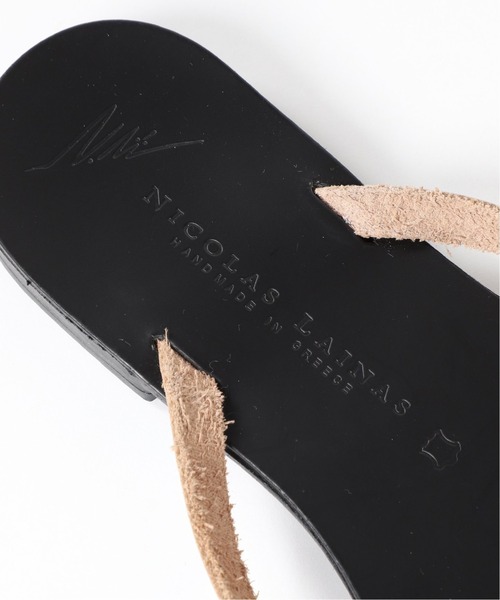 Spick & Span（スピックアンドスパン）の「【NICOLAS LAINAS】クロスストラップサンダル（サンダル・レディース・ベージュ/ブラック・38/39/36/37）」の8枚目の写真
