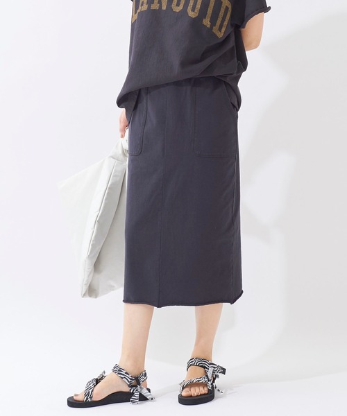 plage（プラージュ）の「twist jersey スカート◆（スカート・レディース・グレー/ベージュ・36/38）」の2枚目の写真