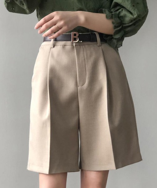 Ulysses（ユリシス）の「タックハーフパンツ（その他パンツ・レディース・キャメル/ブラック/ホワイト・M/L）」の21枚目の写真