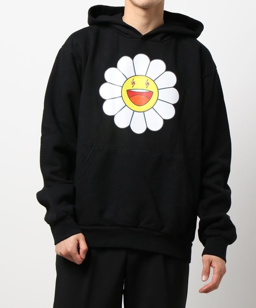 J Balvin x Takashi Murakami フラワーパーカー ホワイト 村上隆 L.H.P(エルエイチピー)の「J.BALVIN x TAKASHI MURAKAMI