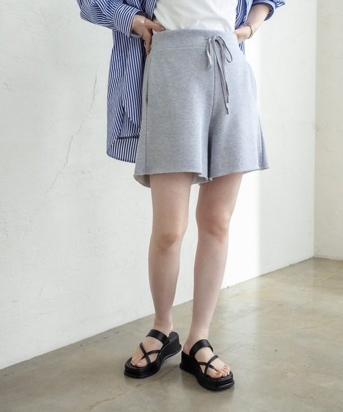 mystic（ミスティック）の「スウェットショートパンツ（スウェットパンツ・レディース・グレー/オフホワイト・FREE）」の8枚目の写真