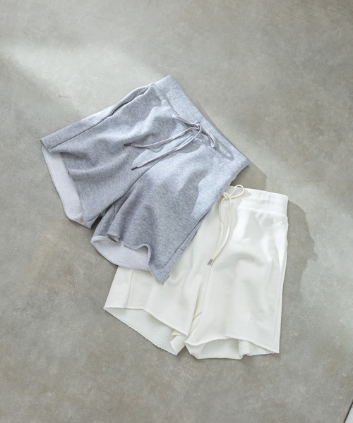 mystic（ミスティック）の「スウェットショートパンツ（スウェットパンツ・レディース・グレー/オフホワイト・FREE）」の19枚目の写真