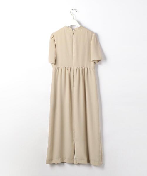 新品未使用＊グリーンレーベル＊Dパーツ付ワンピース セール 50%OFF】CS ウエストギャザー ロングスリーブ ワンピース