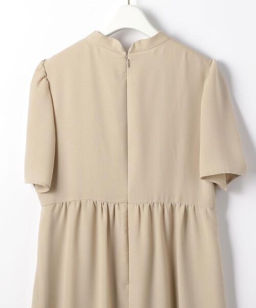 green label relaxing（グリーンレーベルリラクシング）の「D GB ハイネック キリカエ ギャザー [ワンピース]（ワンピース・レディース・ブラック/ベージュ・FREE）」の18枚目の写真