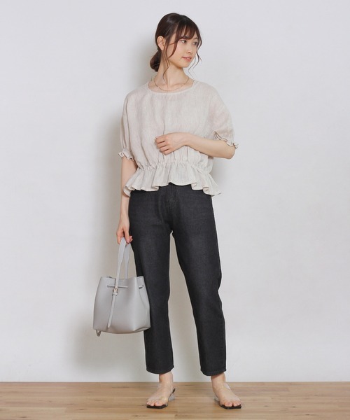 Crisp（クリスプ）の「ギャザーパフブラウス（シャツ/ブラウス・レディース・ピンク/ナチュラル・FREE）」の16枚目の写真