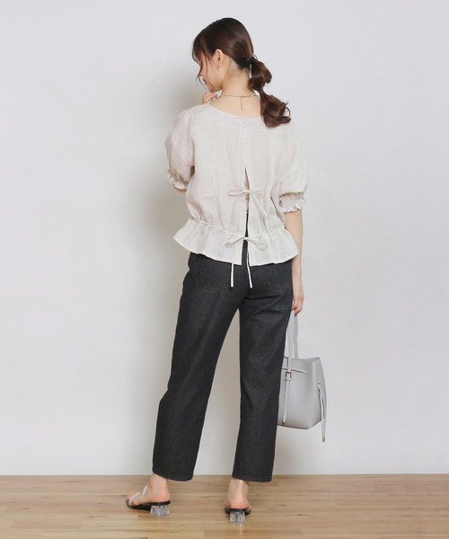 Crisp（クリスプ）の「ギャザーパフブラウス（シャツ/ブラウス・レディース・ピンク/ナチュラル・FREE）」の18枚目の写真