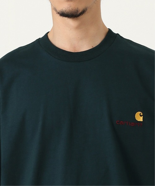 Carhartt WIP（カーハートダブリューアイピー）の「【CARHARTT WIP / カーハート ダブリューアイピー】S/S AMERICAN SCRIPT T-SHIRT（Tシャツ/カットソー・メンズ・ホワイト/ブラック/ライトグレー/モスグリーン・LARGE/MEDIUM）」の9枚目の写真