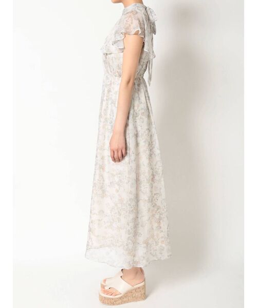 MERCURYDUO（マーキュリーデュオ）の「コルセットベルト付ペイズリーロングワンピース（ワンピース・レディース・ブルー/ベージュ・SMALL/MEDIUM）」の13枚目の写真