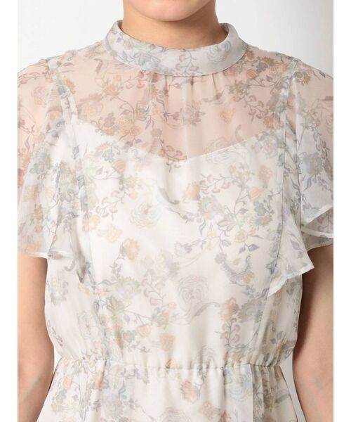 MERCURYDUO（マーキュリーデュオ）の「コルセットベルト付ペイズリーロングワンピース（ワンピース・レディース・ブルー/ベージュ・SMALL/MEDIUM）」の15枚目の写真