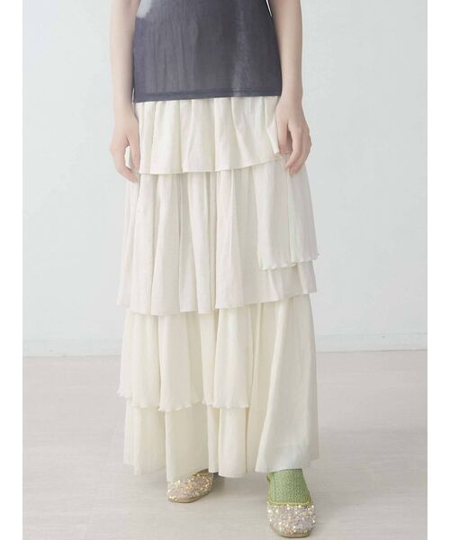 merry jenny（メリージェニー）の「ベロアスパンコールミュール（パンプス・レディース・ベージュ/グリーン・MEDIUM/LARGE）」の4枚目の写真