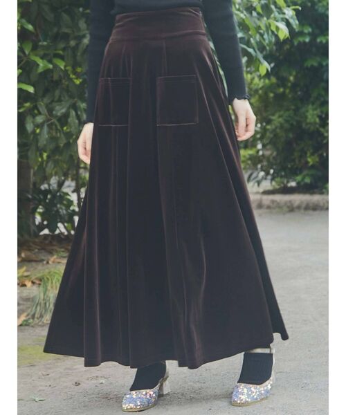 merry jenny（メリージェニー）の「ベロアスパンコールミュール（パンプス・レディース・ベージュ/グリーン・MEDIUM/LARGE）」の8枚目の写真